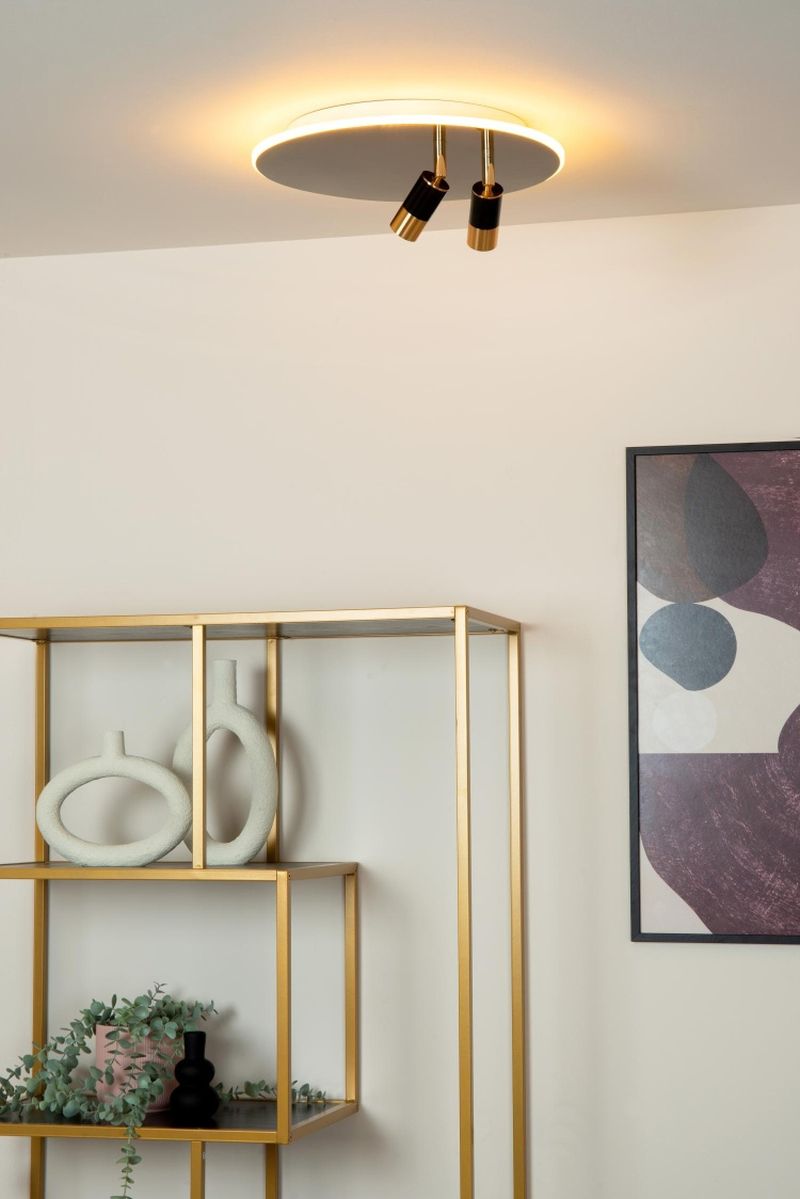 Lucide JUBEL - Zapustené stropné svietidlo - Ø 40 cm - LED Rozm. - 2700K - Gun Metal